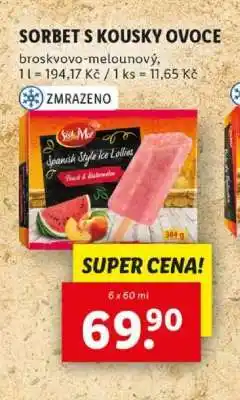 Lidl Sorbet s kousky ovoce nabídka