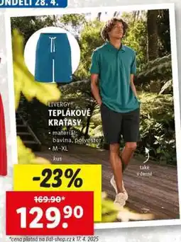 Lidl LIVERGY TEPLÁKOVÉ KRAŤASY nabídka