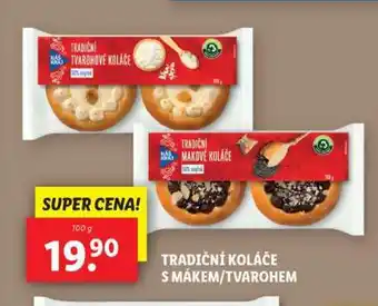 Lidl Tradiční koláče s mákem/tvarohem nabídka