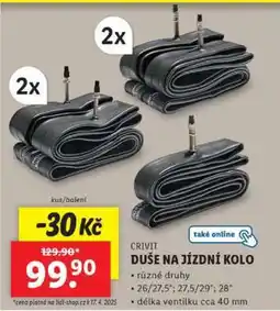 Lidl CRIVIT DUŠE NA JÍZDNÍ KOLO nabídka