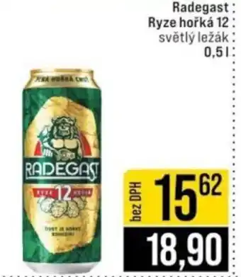 Jip Radegast: Ryze hořká 12 světlý ležák: nabídka