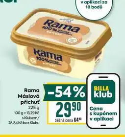 Billa Rama Máslová příchuť 225 g nabídka