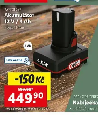 Lidl Akumulátor 12 v / 4 ah nabídka