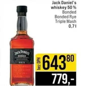 Jip JACK DANIEL'S whiskey 50% nabídka