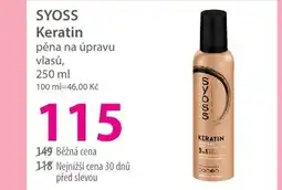 Hebe SYOSS Keratin pěna na úpravu vlasů nabídka