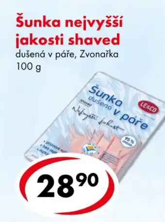 CBA Šunka nejvyšší jakosti shaved nabídka