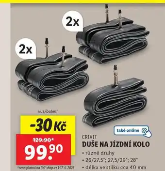 Lidl Duše na jízdní kolo nabídka