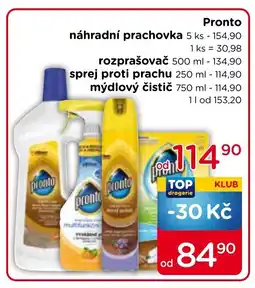 TOP drogerie Pronto náhradní prachovka nabídka