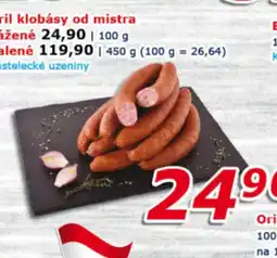 ESO MARKET Gril klobásy od mistra vážené nabídka