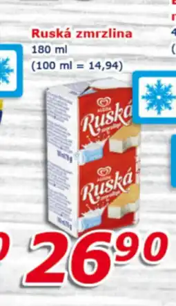 ESO MARKET Ruská zmrzlina nabídka