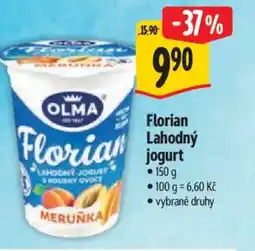 Albert OLMA Florian Lahodný jogurt nabídka