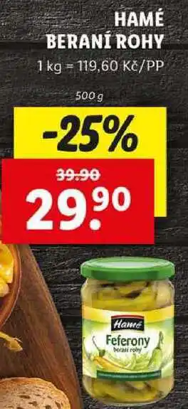 Lidl HAMÉ BERANÍ ROHY, 500 g nabídka