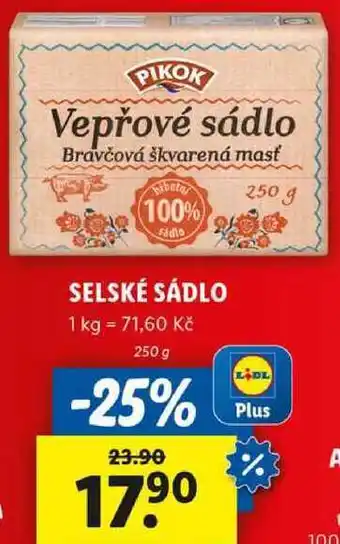 Lidl SELSKÉ SÁDLO, 250 g nabídka