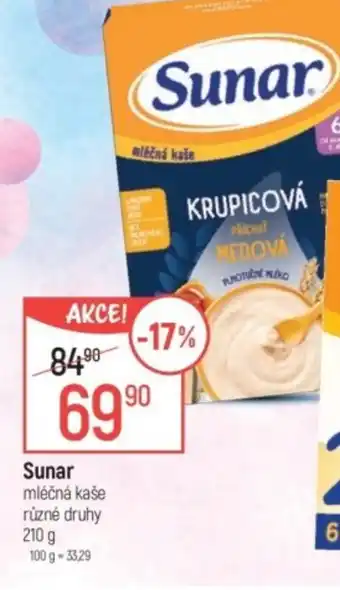 Globus Sunar mléčná kaše nabídka