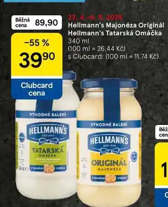 Tesco Hellmann's Tatarská Omáčka, 340 ml nabídka