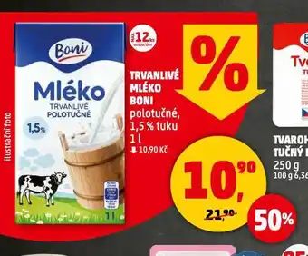 Penny Market Trvanlivé mléko 1,5% nabídka