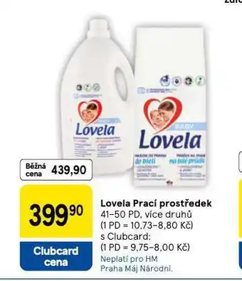 Tesco Lovela prací prostředek nabídka