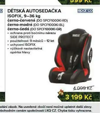 Auto Kelly Dětská autosedačka isofix 9-36 kg nabídka
