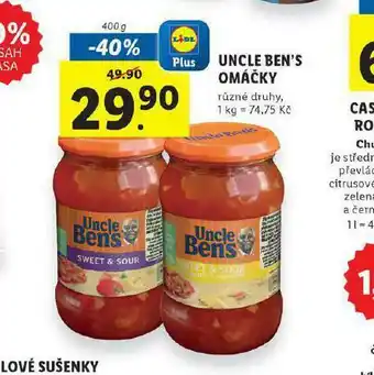 Lidl Uncle ben´s omáčky nabídka
