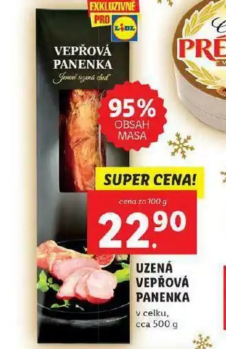 Lidl Uzená vepřová šunka nabídka