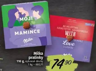COOP TIP Milka pralinky nabídka