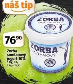 COOP TIP ZORBA smetanový jogurt 10% nabídka