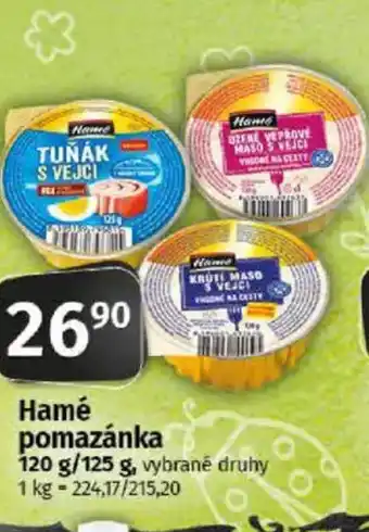 COOP TIP Hamé pomazánka nabídka