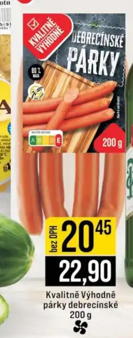 Jip Kvalitně Výhodně párky debrecínské nabídka