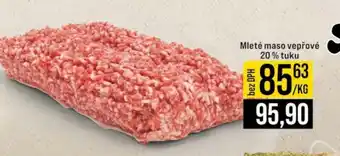 Jip Mleté maso vepřové 20% tuku nabídka