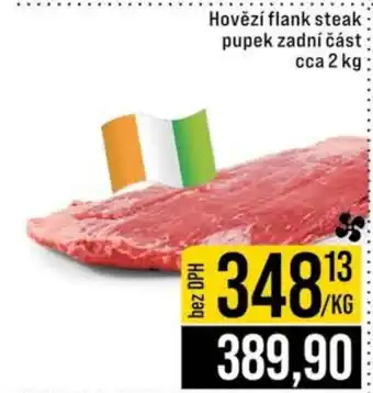 Jip Hovězí flank steak pupek zadní část nabídka