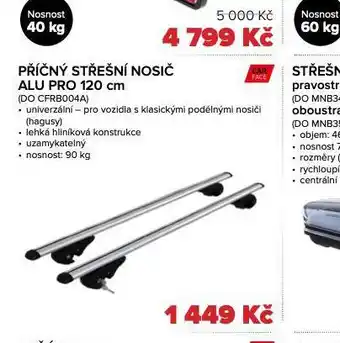 Auto Kelly Příčný střešní nosič alu pro 120 cm nabídka