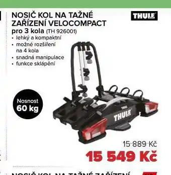 Auto Kelly Nosič kol na tažné zařízení pro 3 kola nabídka