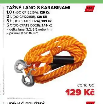 Auto Kelly Tažné lano s karabinami 2 l nabídka