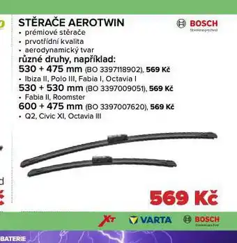 Auto Kelly Stěrače aerotwin 600 + 475 mm nabídka