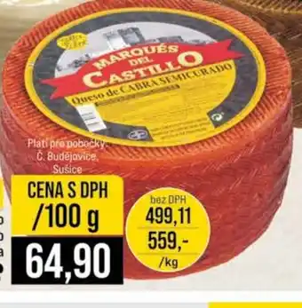 Jip Marqués del Castillo Semicurado Kozí sýr nabídka