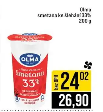 Jip OLMA smetana ke šlehání 33% nabídka
