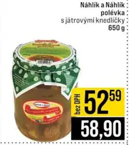 Jip Náhlík a Náhlík polévka nabídka