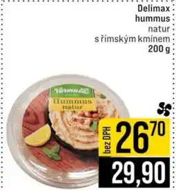 Jip Delimax hummus nabídka