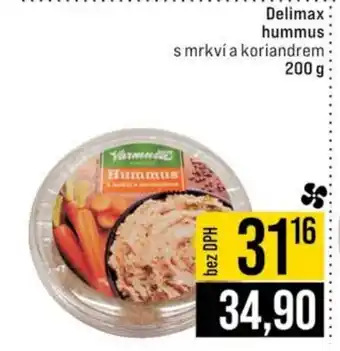Jip Delimax hummus nabídka