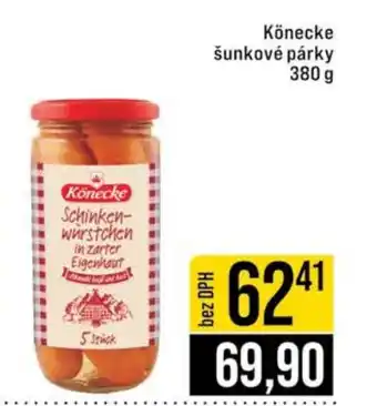 Jip Könecke šunkové párky nabídka