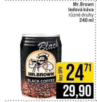 Jip MR.BROWN Ledová káva nabídka