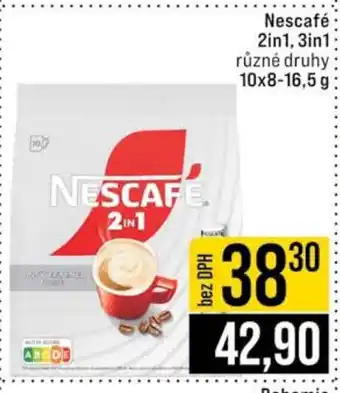 Jip NESCAFE 2in1, 3in1 nabídka