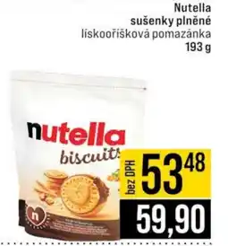 Jip Nutella sušenky plněné nabídka