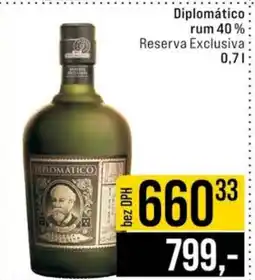 Jip DIPLOMATICO rum 40% nabídka