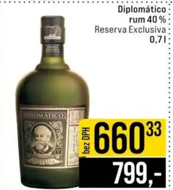 Jip DIPLOMATICO rum 40% nabídka