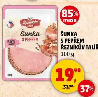 Penny Market ŠUNKA S PEPŘEM ŘEZNÍKŮV TALÍŘ, 100 g nabídka