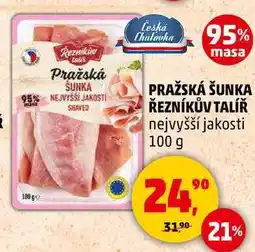 Penny Market PRAŽSKÁ ŠUNKA ŘEZNÍKŮV TALÍŘ, 100 g nabídka
