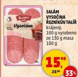 Penny Market SALÁM VYSOČINA ŘEZNÍKŮV TALÍŘ krájený, 100 g nabídka