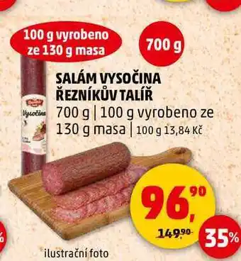 Penny Market SALÁM VYSOČINA ŘEZNÍKŮV TALÍŘ, 700 g nabídka