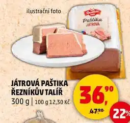 Penny Market JÁTROVÁ PAŠTIKA ŘEZNÍKŮV TALÍŘ, 300 g nabídka